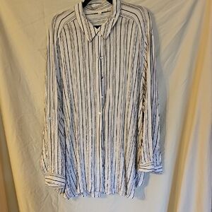 Striped Button-Up Shirt